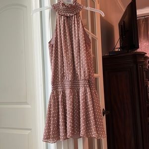 Amanda Uprichard New York . Polkadot, chiffon lined dress.